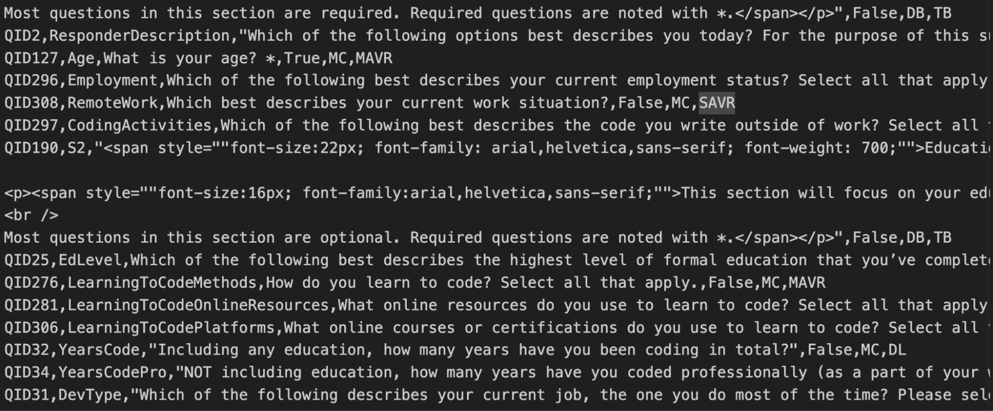 &ldquo;Screenshot of a table with raw schema descriptions.&rdquo;